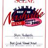 Shon Hudspeth ~ 
Best Local Visual Artist 2001
Nashville Scene