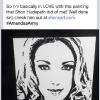 SINGER AMANDA NOELLE PROMOTING MY PAINTING OF HER  