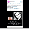 POP SINGER DEBBIE GIBSON TWEETING ABOUT MY PAINTING OF HER